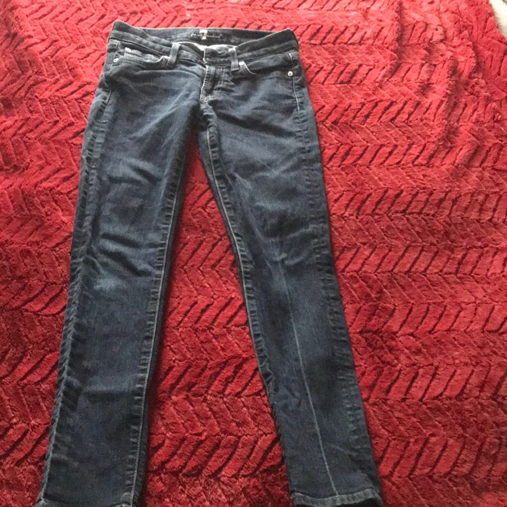 7 for all mankind skinny ankle jeans